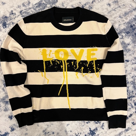Unique zadig and Voltaire striped sweater - Picture 1 of 2